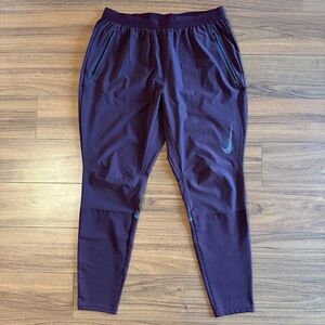 Nike Run Pants (Burgundy) - Size Large